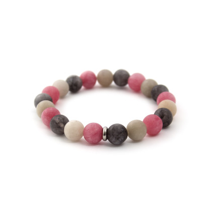 Náramek z kamenů nefrit MINK85